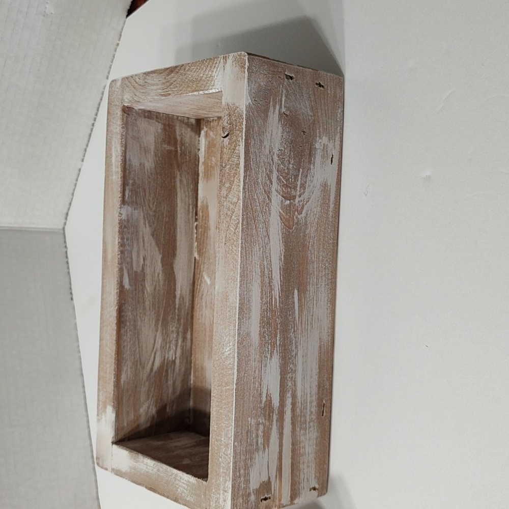 Pair of Solid Wood Rectangular Decor Boxes ( set of 2) - Picture 8 of 8